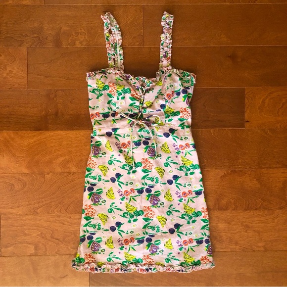 Pink Fruit Cotton Dress - Picture 7 of 12